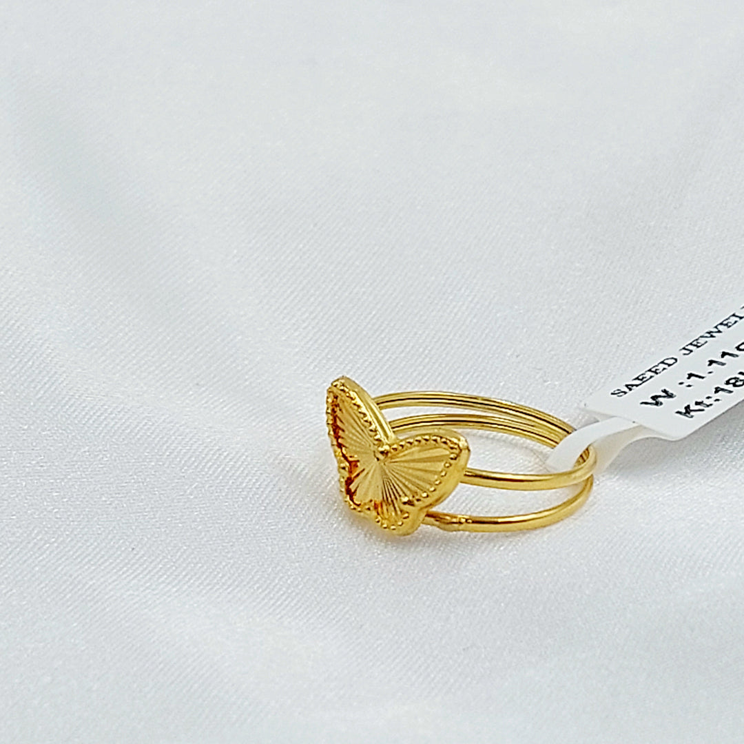 Butterfly Ring Made of 18K Gold by Saeed Jewelry 