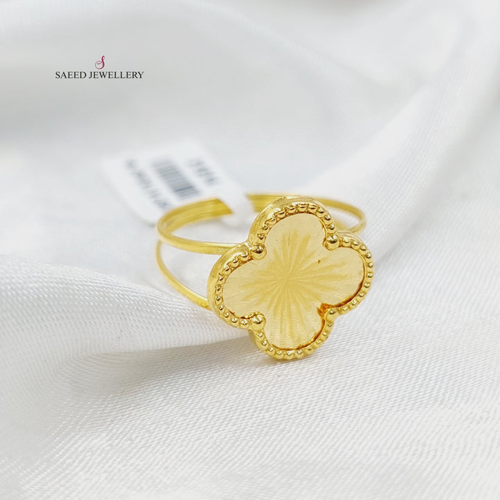 18K Gold Clover Ring by Saeed Jewelry - Image 3