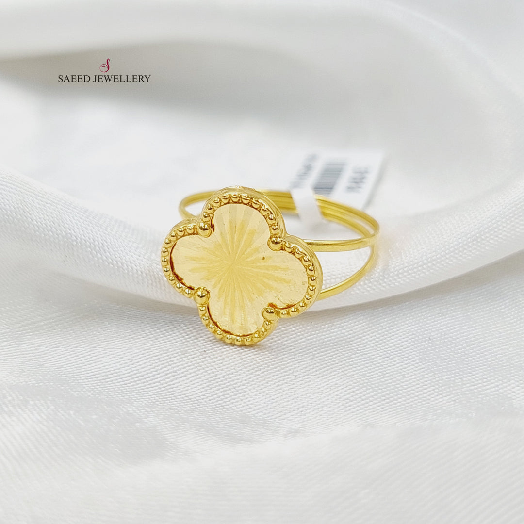 18K Gold Clover Ring by Saeed Jewelry - Image 1