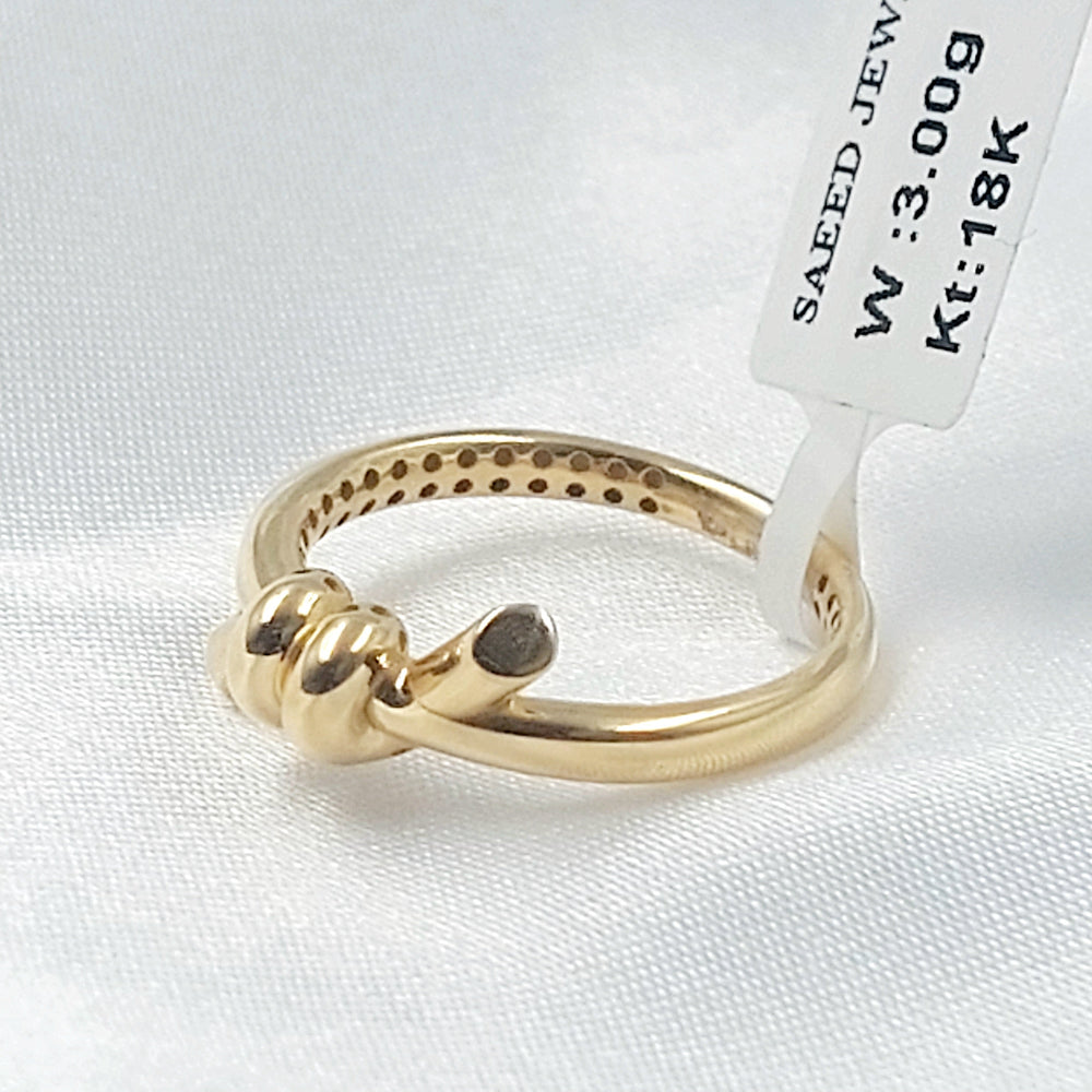 Deluxe Ring Made of 18K Gold by Saeed Jewelry 