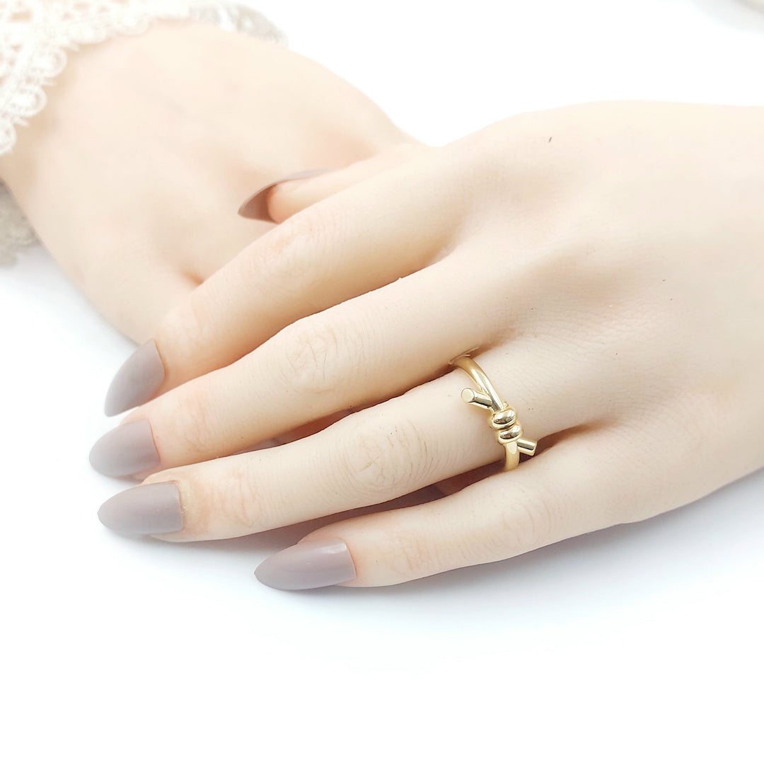 Deluxe Ring Made of 18K Gold by Saeed Jewelry 