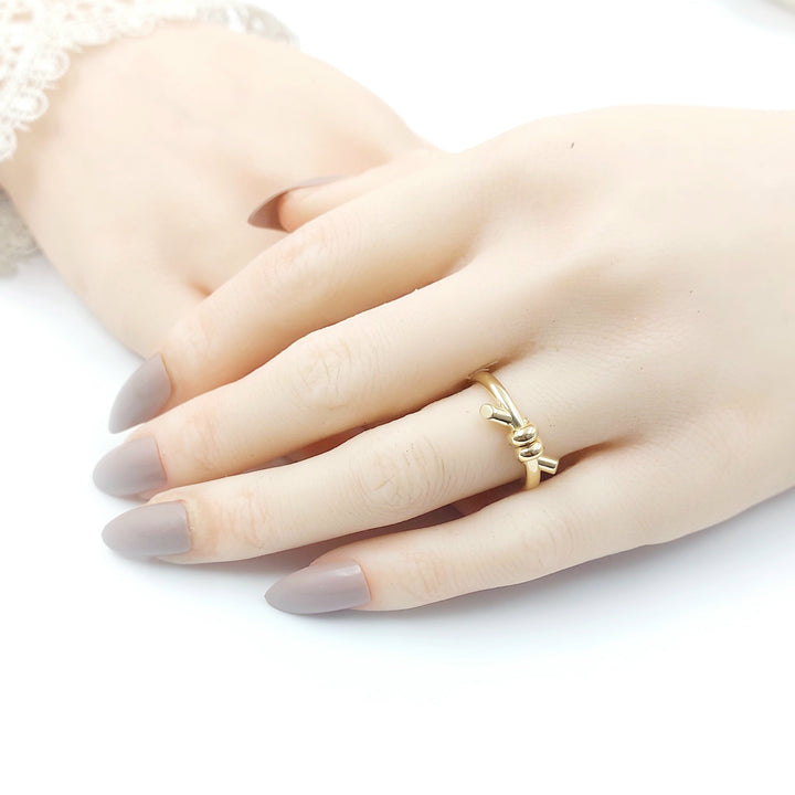 Deluxe Ring Made of 18K Gold by Saeed Jewelry 