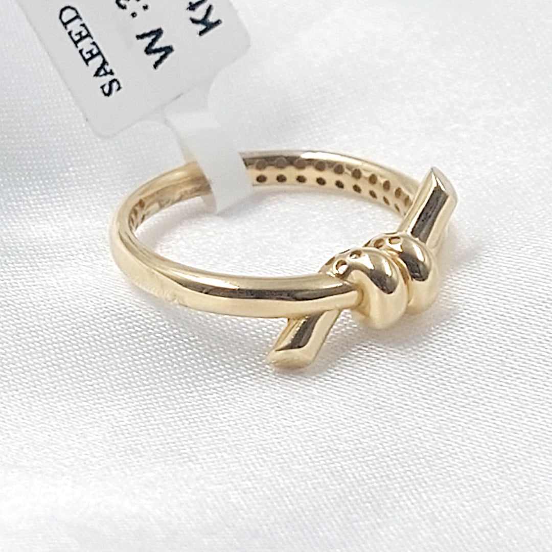 Deluxe Ring Made of 18K Gold by Saeed Jewelry 