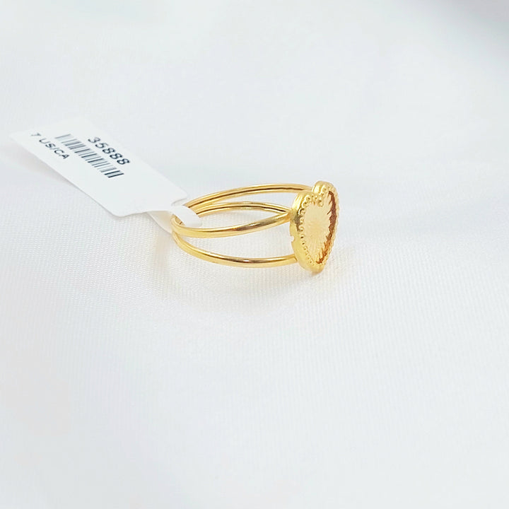 Heart Ring Made of 18K Gold by Saeed Jewelry 