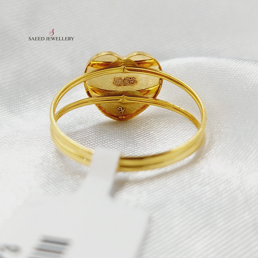 18K Gold Heart Ring by Saeed Jewelry - Image 4