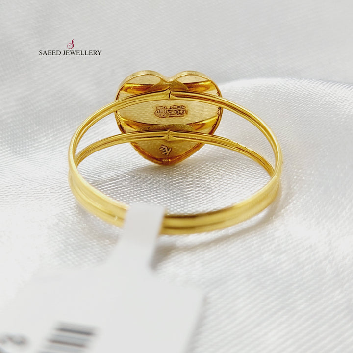 18K Gold Heart Ring by Saeed Jewelry - Image 4