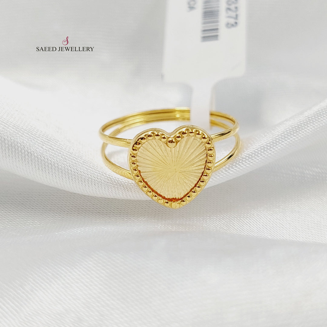 18K Gold Heart Ring by Saeed Jewelry - Image 1