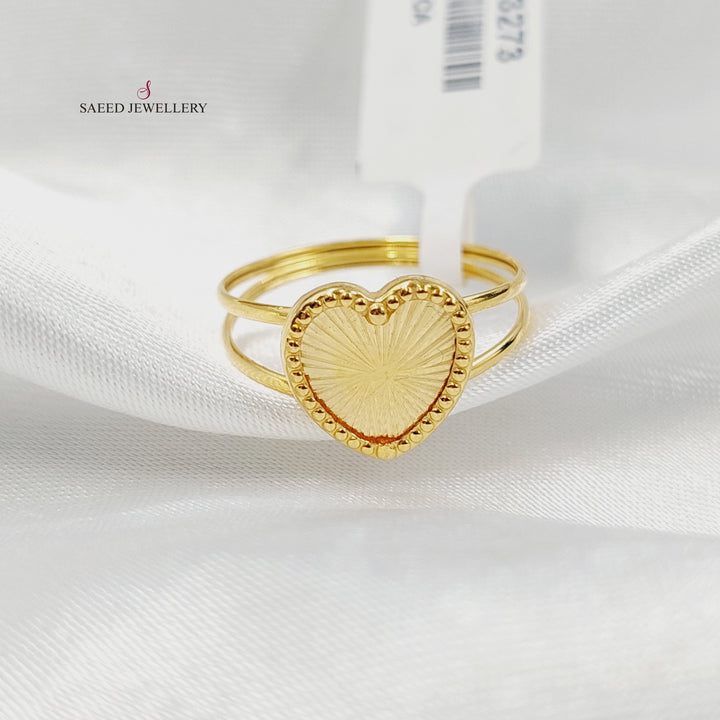 18K Gold Heart Ring by Saeed Jewelry - Image 1