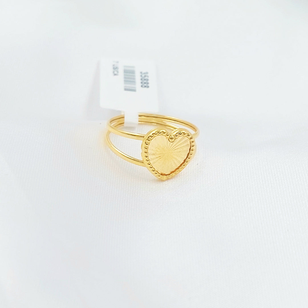 18K خاتم قلب-مجوهرات الشيخ سعيد-Saeed Jewelry 