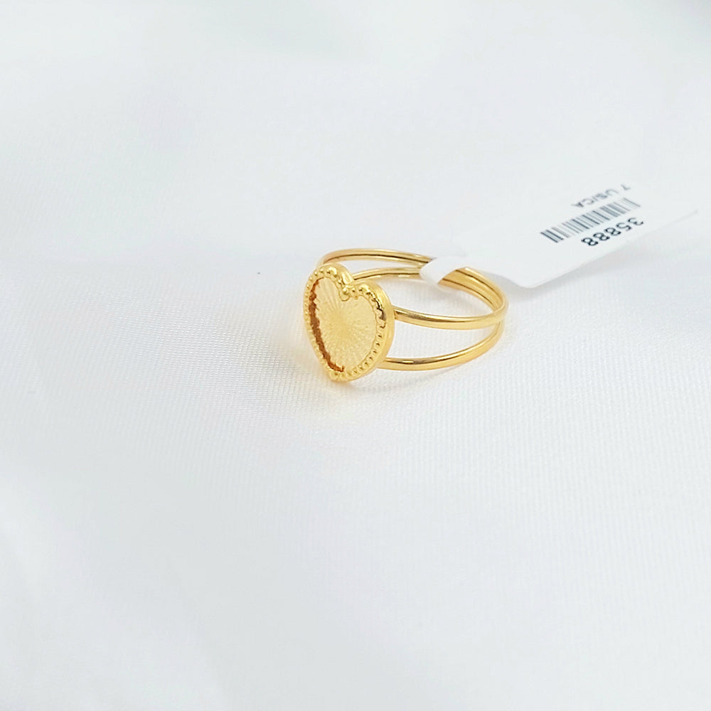 Heart Ring Made of 18K Gold by Saeed Jewelry 