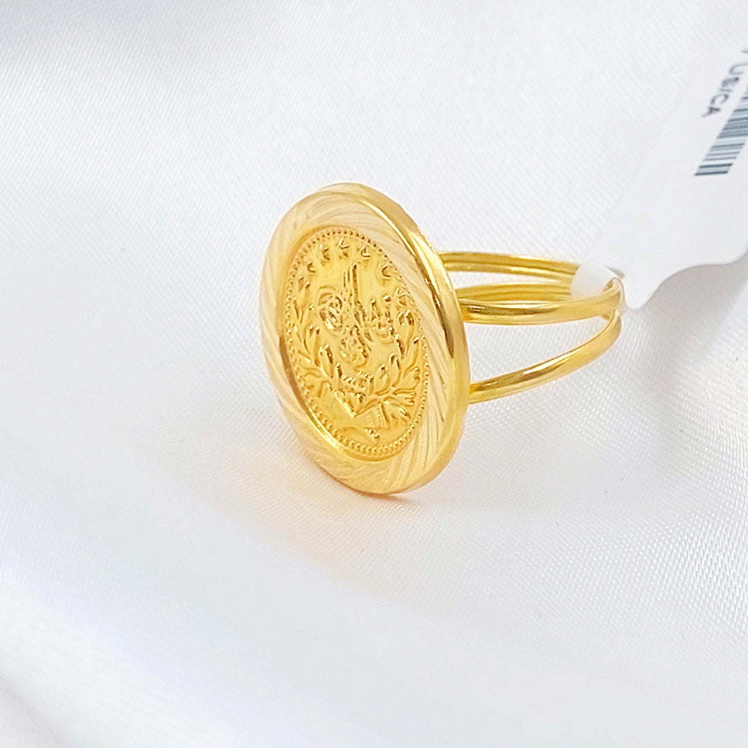Print Rashadi Ring Made of 18K Gold by Saeed Jewelry 