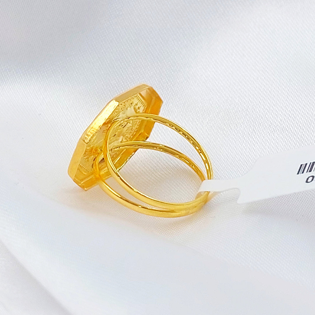 Print Rashadi Ring Made of 18K Gold by Saeed Jewelry 