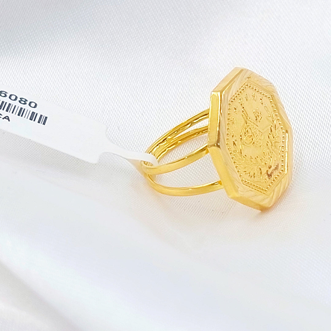 Print Rashadi Ring Made of 18K Gold by Saeed Jewelry 