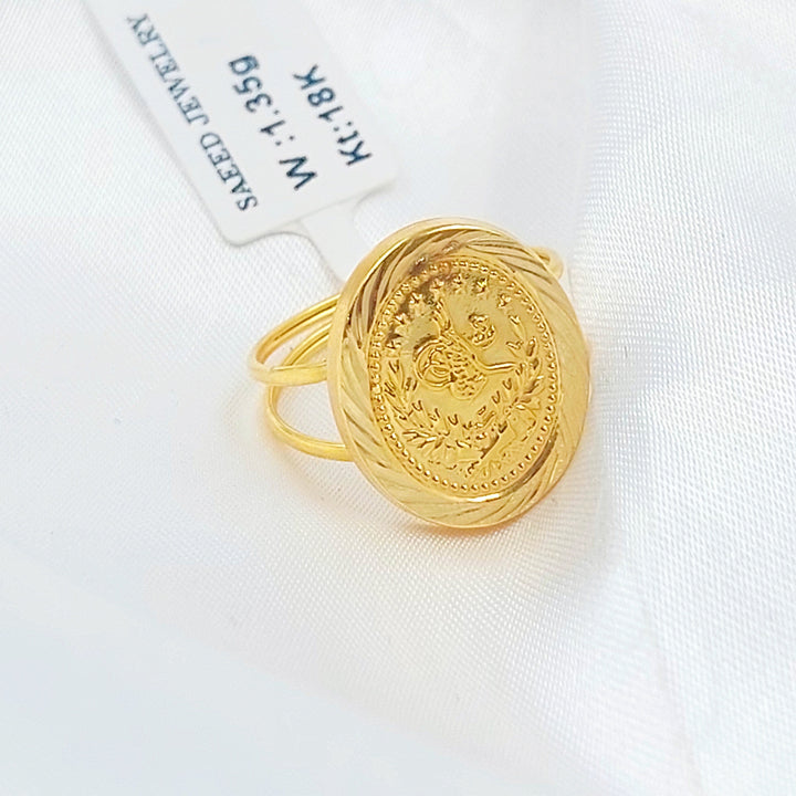 18K خاتم رشادي قشرة-مجوهرات الشيخ سعيد-Saeed Jewelry 