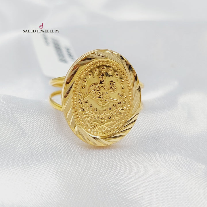 Print Rashadi Ring Made of 18K Gold by Saeed Jewelry 