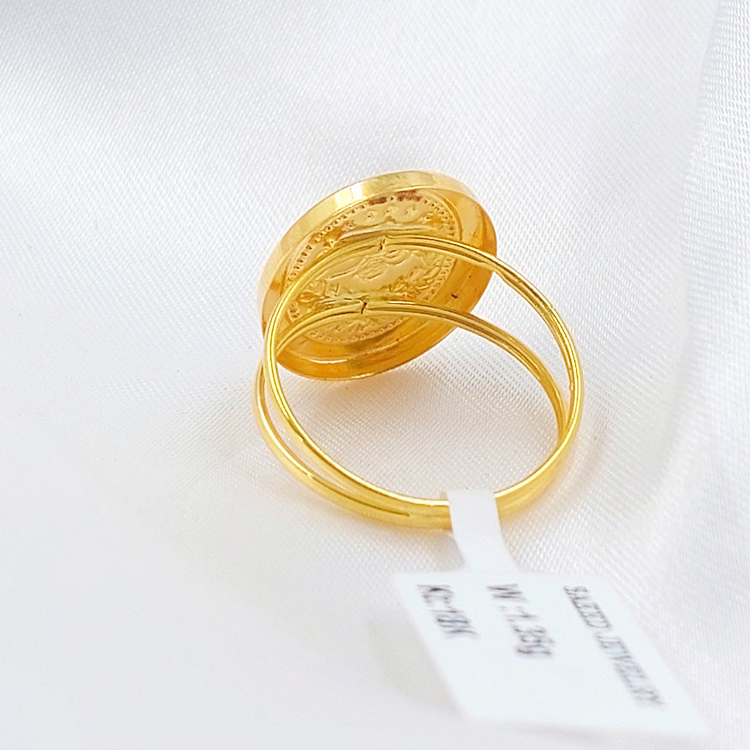 18K خاتم رشادي قشرة-مجوهرات الشيخ سعيد-Saeed Jewelry 