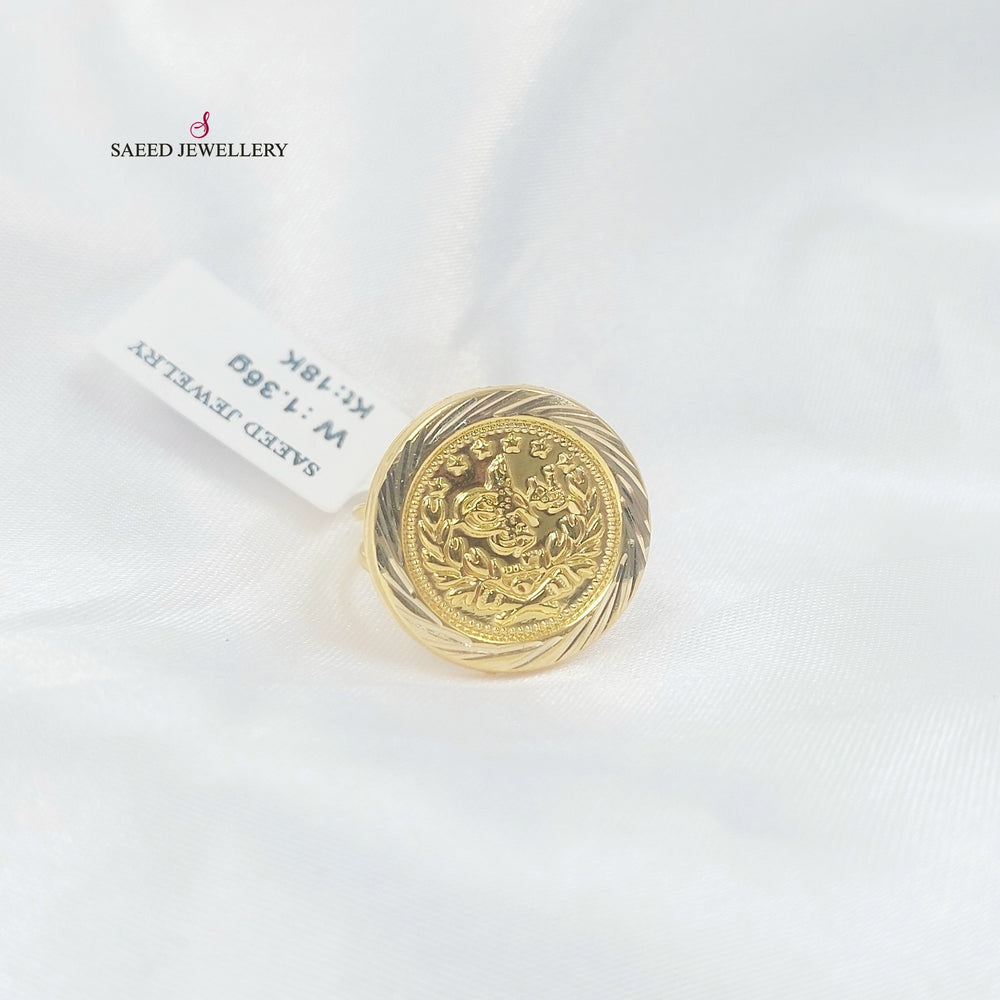 Print Rashadi Ring Made of 18K Gold by Saeed Jewelry 
