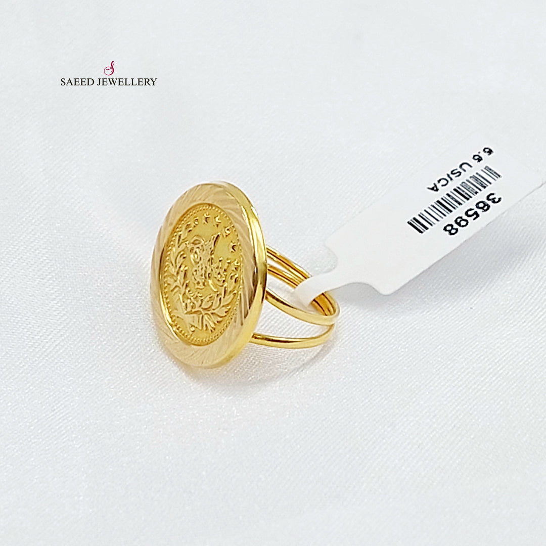 Print Rashadi Ring Made of 18K Gold by Saeed Jewelry 