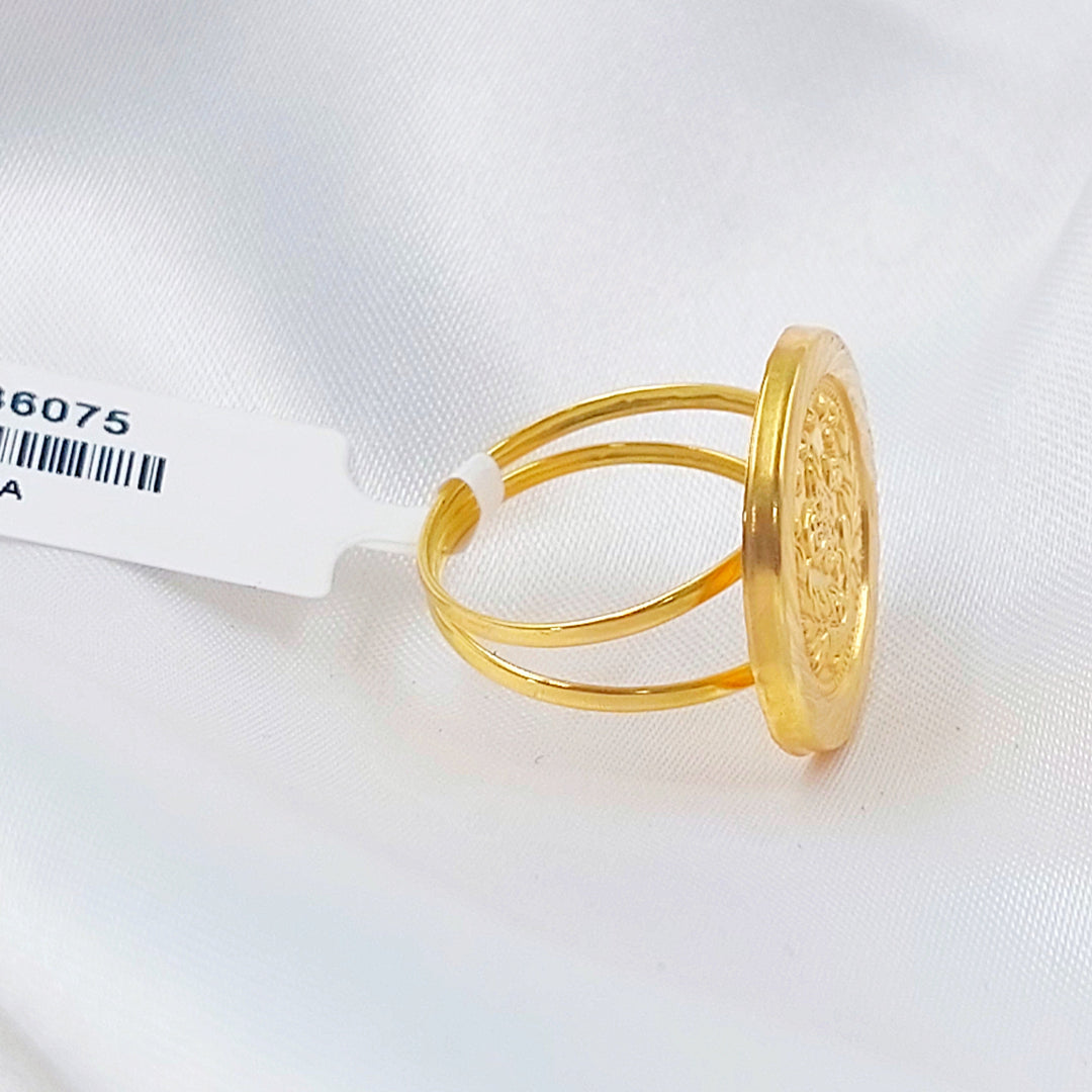 Print Rashadi Ring Made of 18K Gold by Saeed Jewelry 