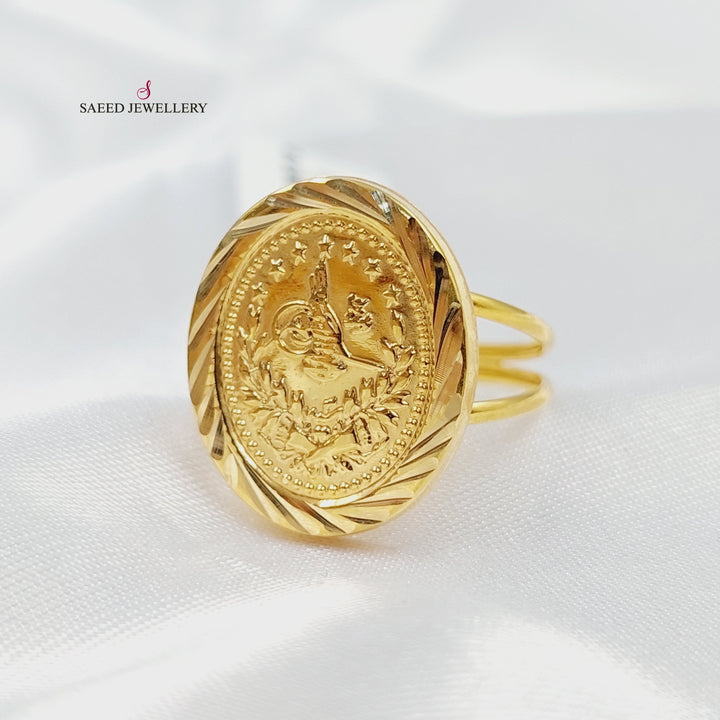 Print Rashadi Ring Made of 18K Gold by Saeed Jewelry 