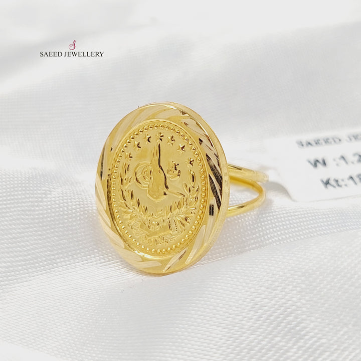 Print Rashadi Ring Made of 18K Gold by Saeed Jewelry 