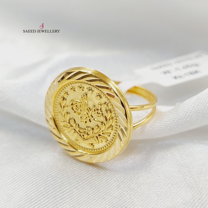 18K خاتم رشادي قشرة-مجوهرات الشيخ سعيد-Saeed Jewelry 