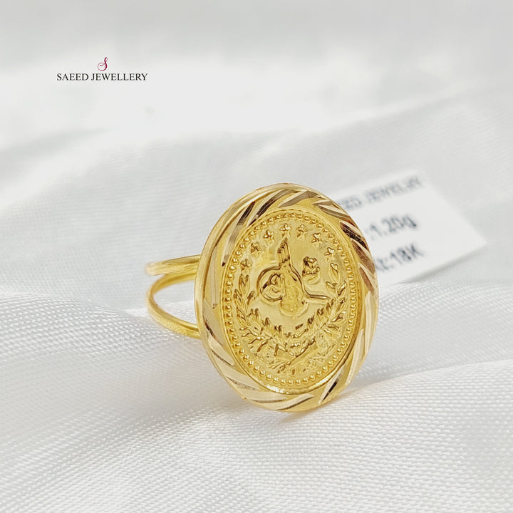 Print Rashadi Ring Made of 18K Gold by Saeed Jewelry 