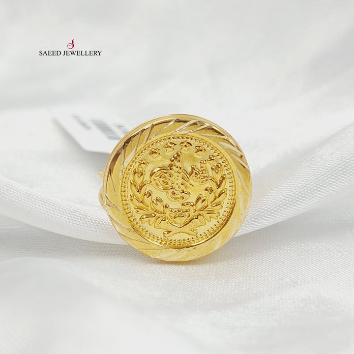 Print Rashadi Ring Made of 18K Gold by Saeed Jewelry 