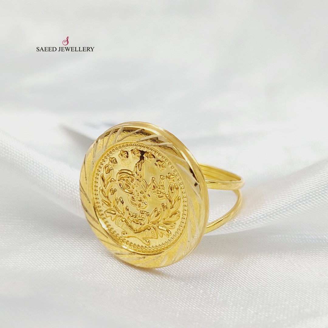 Print Rashadi Ring Made of 18K Gold by Saeed Jewelry 