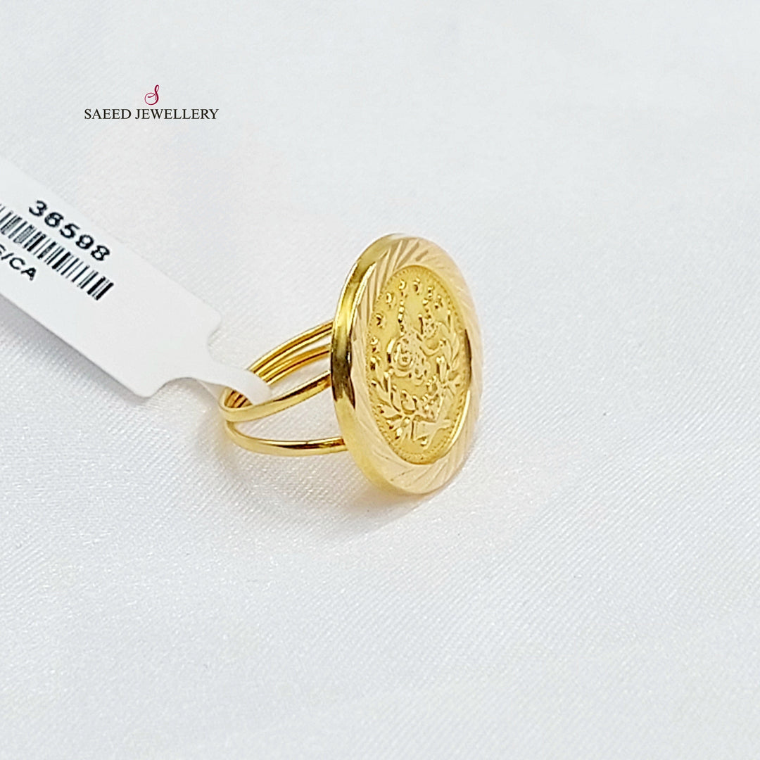 18K خاتم رشادي قشرة-مجوهرات الشيخ سعيد-Saeed Jewelry 