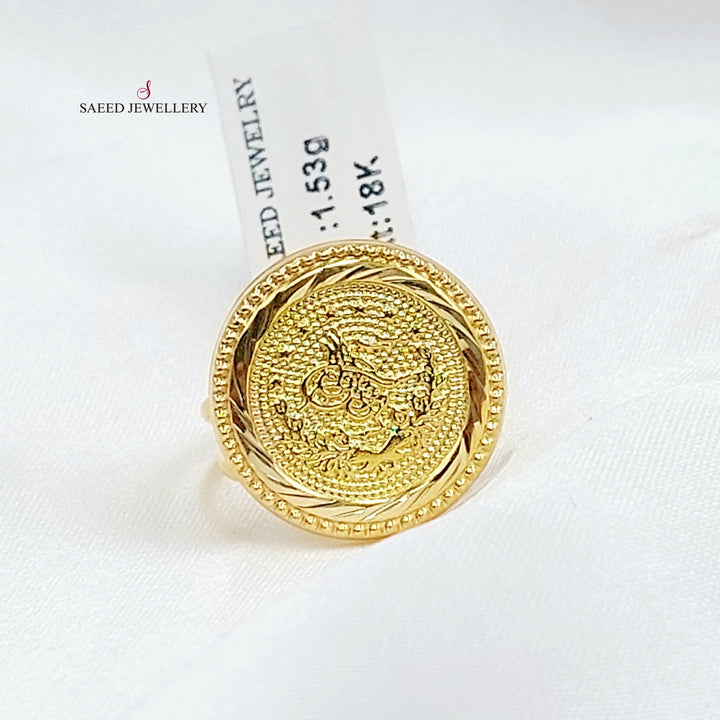 Print Rashadi Ring Made of 18K Gold by Saeed Jewelry 