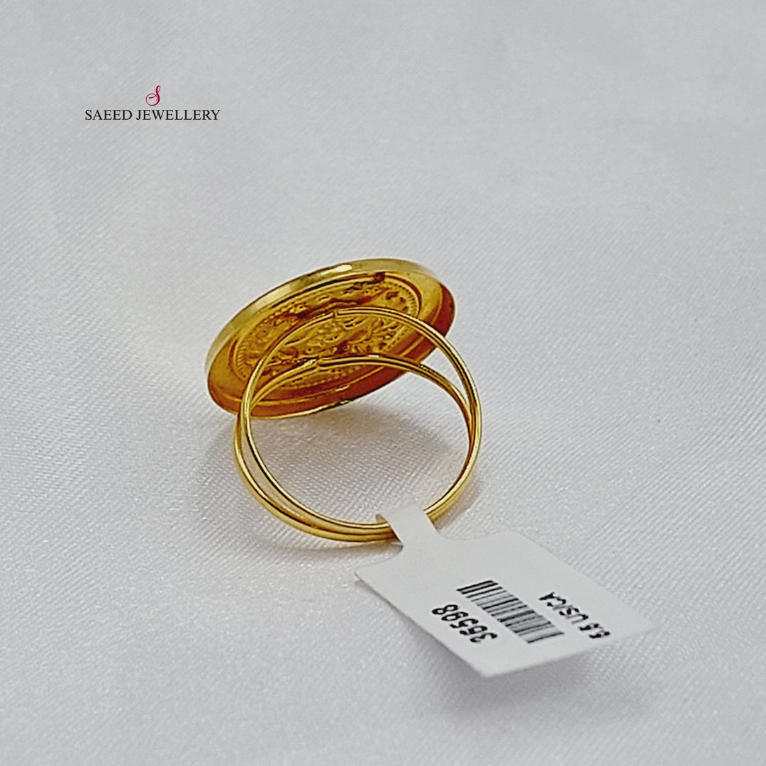 18K خاتم رشادي قشرة-مجوهرات الشيخ سعيد-Saeed Jewelry 
