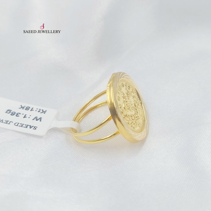 Print Rashadi Ring Made of 18K Gold by Saeed Jewelry 