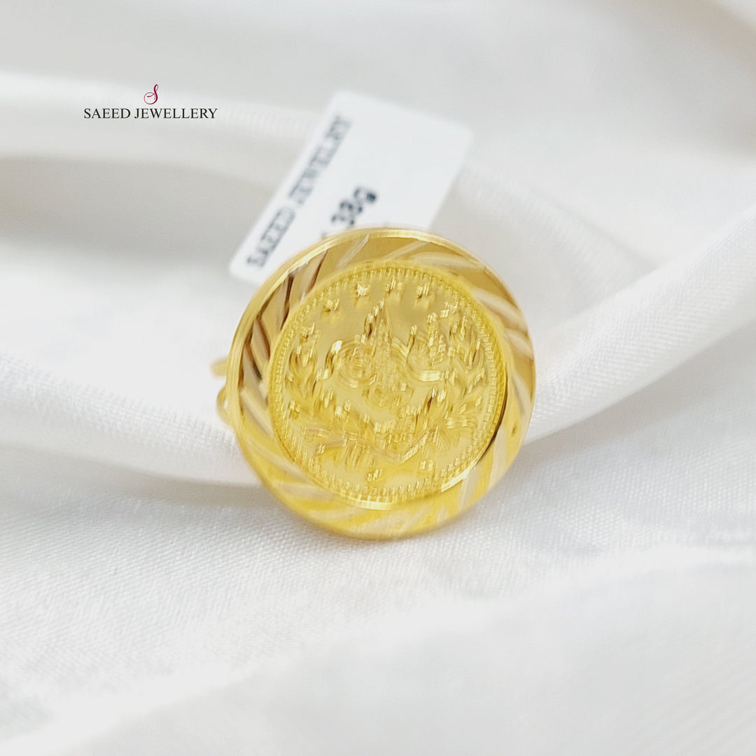 18K خاتم رشادي قشرة-مجوهرات الشيخ سعيد-Saeed Jewelry 