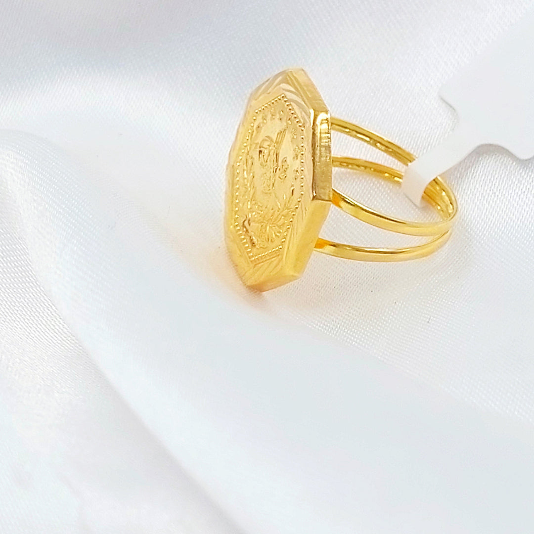 Print Rashadi Ring Made of 18K Gold by Saeed Jewelry 