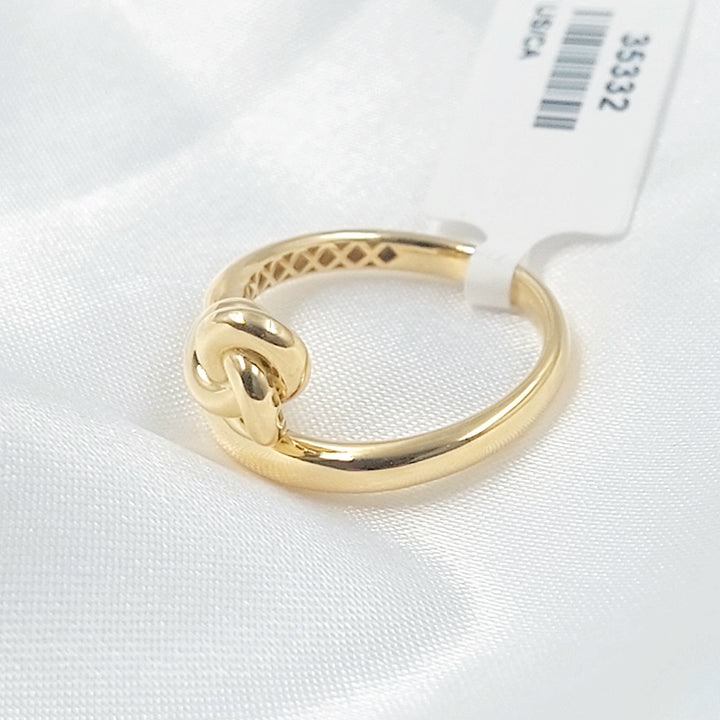 Tie Ring Made of 18K Gold by Saeed Jewelry 