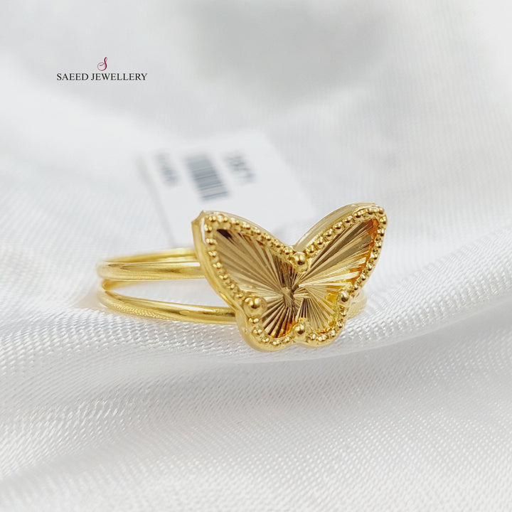 Butterfly Ring Made of 18KK Gold by Saeed Jewelry 