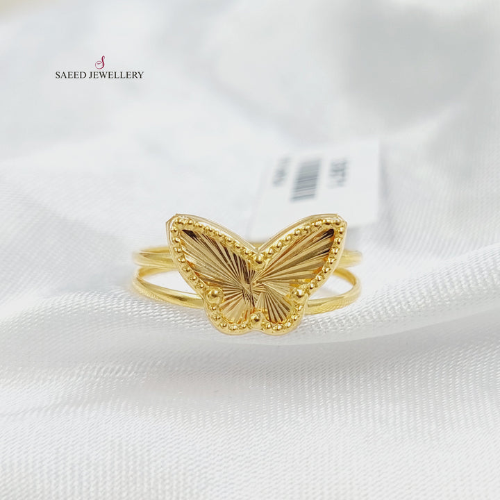 Butterfly Ring Made of 18KK Gold by Saeed Jewelry 