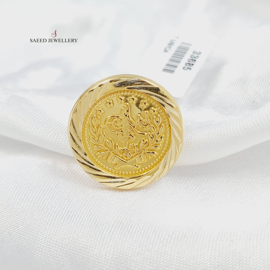 Print Rashadi Ring Made of 18KK Gold by Saeed Jewelry 