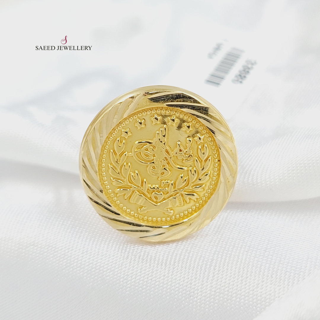 Print Rashadi Ring Made of 18KK Gold by Saeed Jewelry 