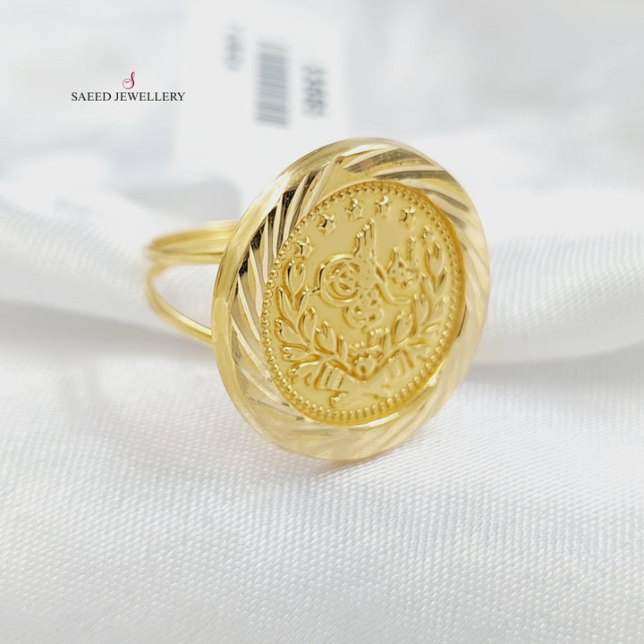 Print Rashadi Ring Made of 18KK Gold by Saeed Jewelry 