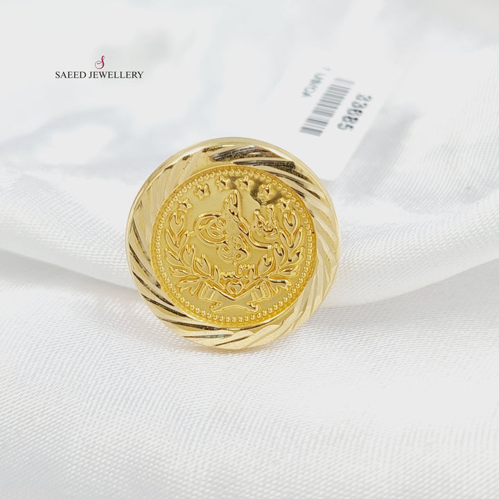 Print Rashadi Ring Made of 18KK Gold by Saeed Jewelry 