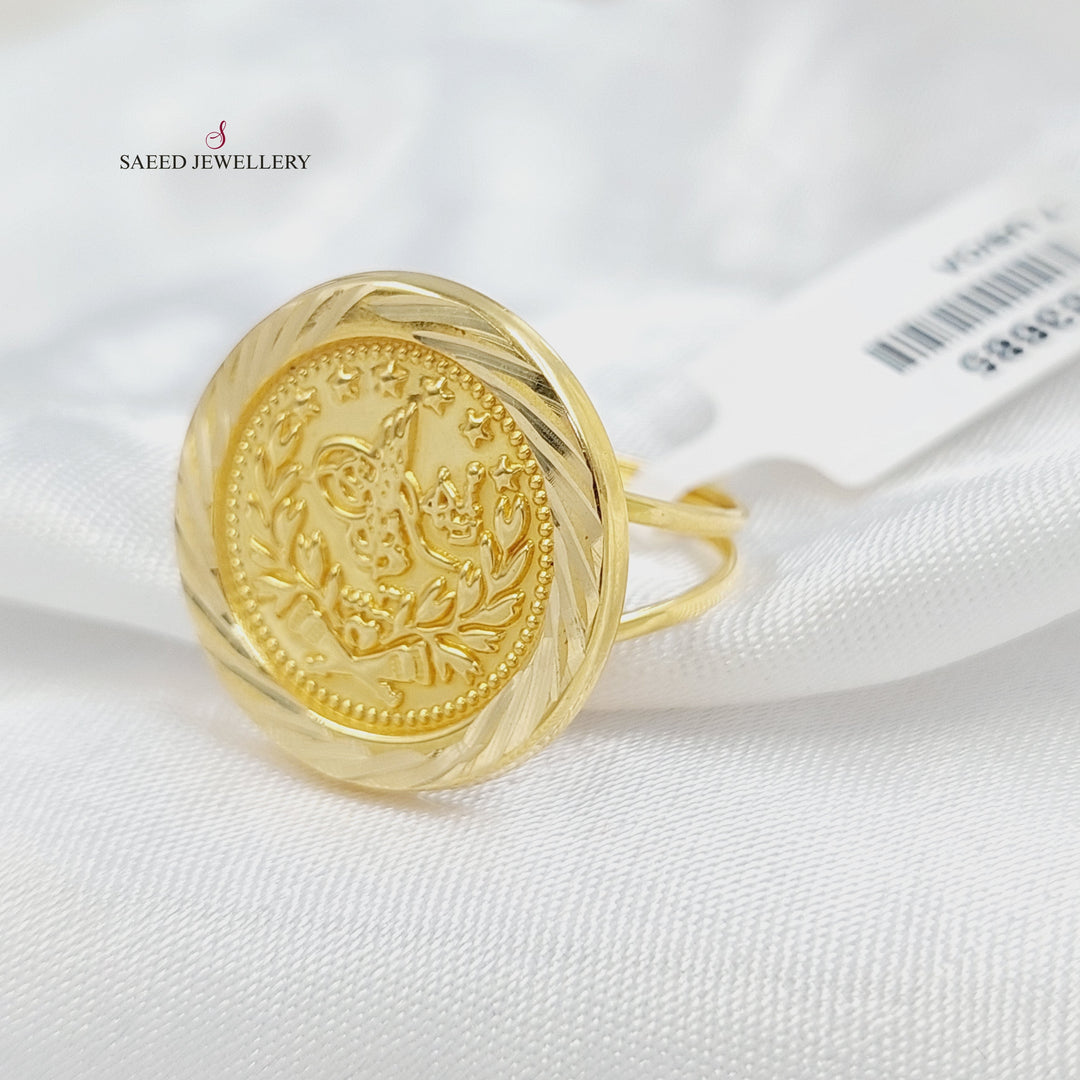 Print Rashadi Ring Made of 18KK Gold by Saeed Jewelry 