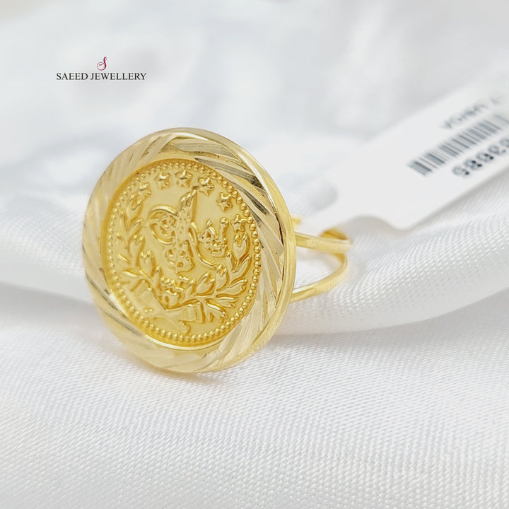 Print Rashadi Ring Made of 18KK Gold by Saeed Jewelry 