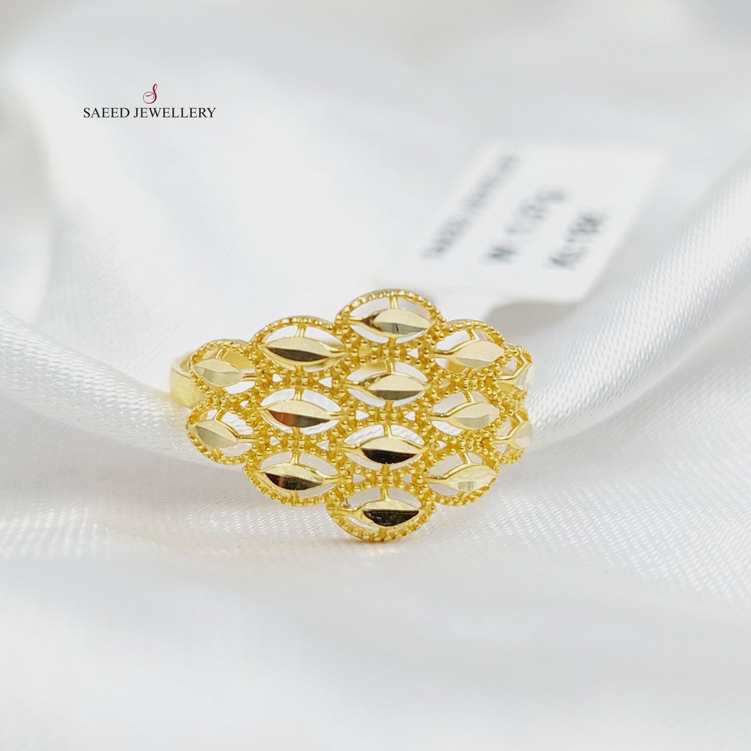 Spike Ring Made of 18KK Gold by Saeed Jewelry 
