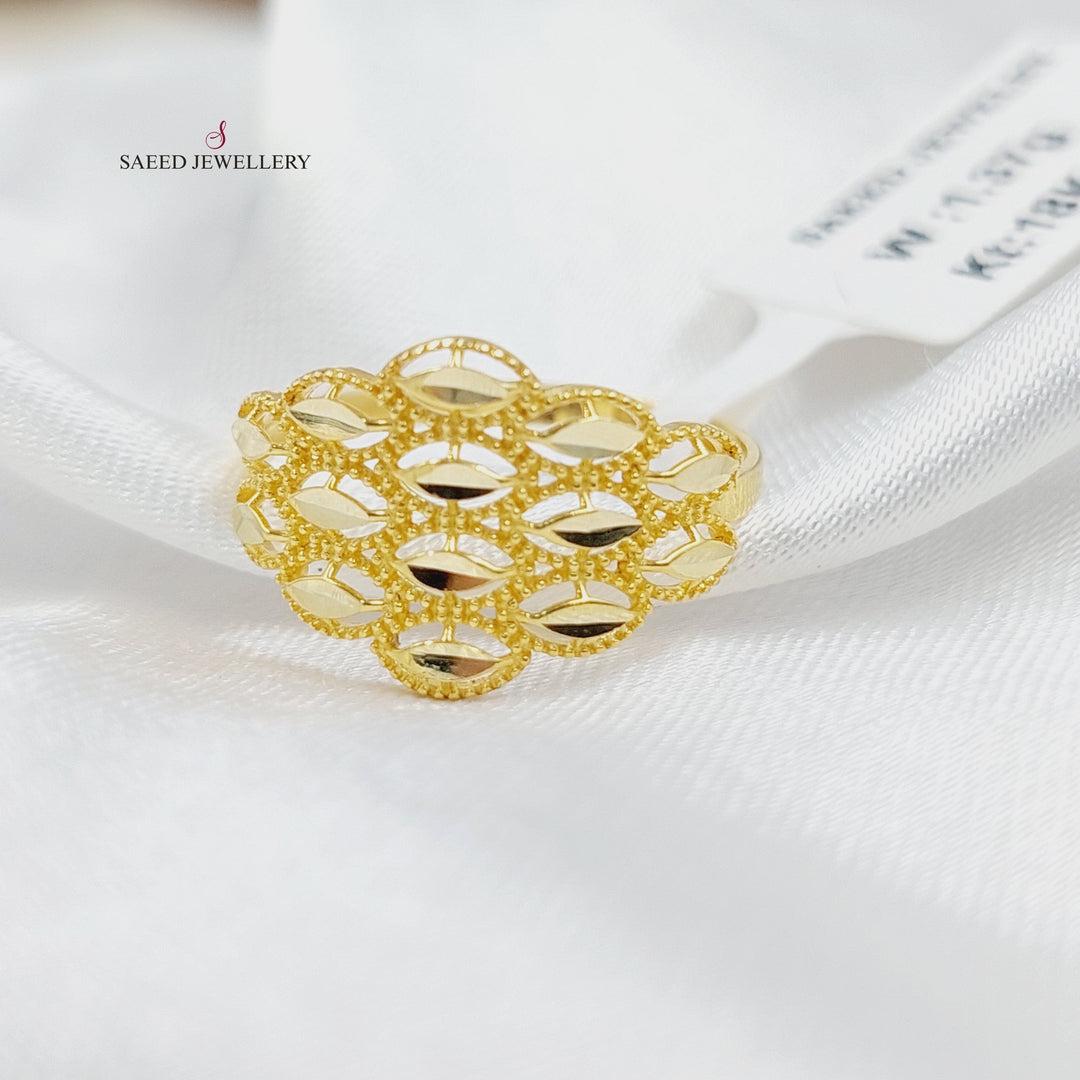 Spike Ring Made of 18KK Gold by Saeed Jewelry 