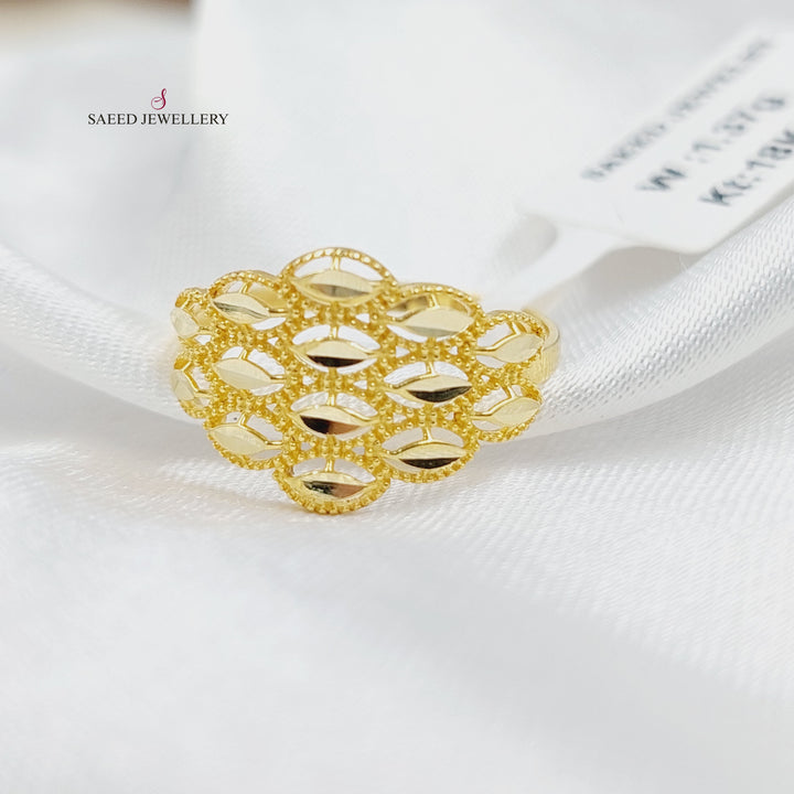 Spike Ring Made of 18KK Gold by Saeed Jewelry 