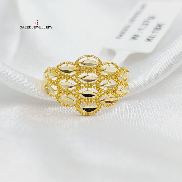 Spike Ring Made of 18KK Gold by Saeed Jewelry 