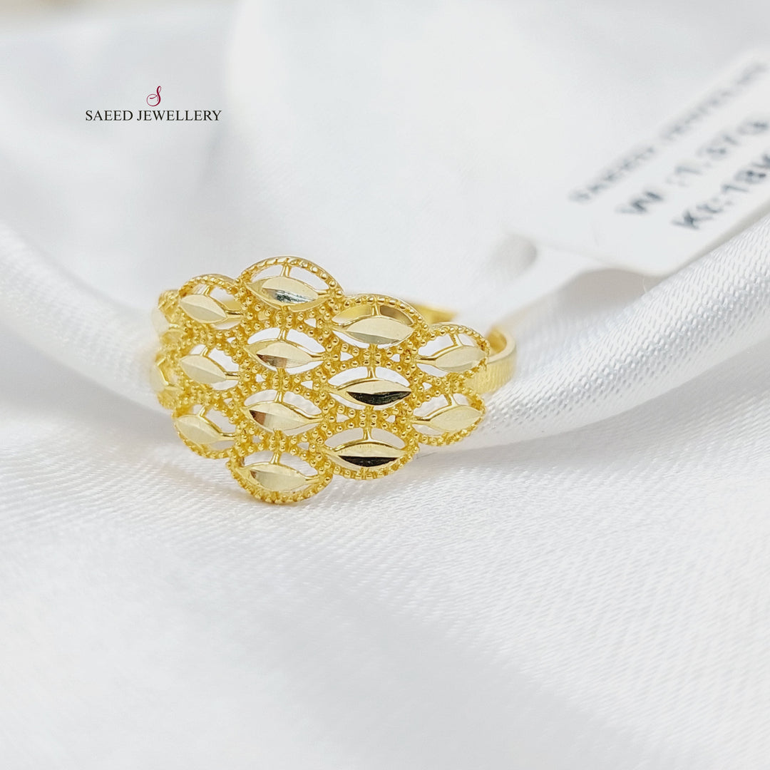 Spike Ring Made of 18KK Gold by Saeed Jewelry 