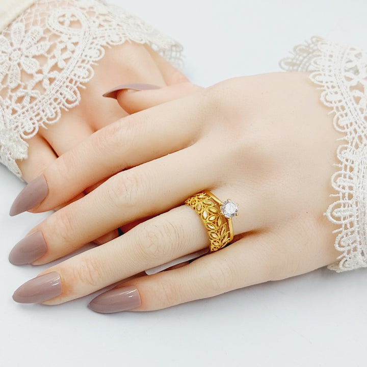 21K ذبلة السنبلة تونز-مجوهرات الشيخ سعيد-Saeed Jewelry 